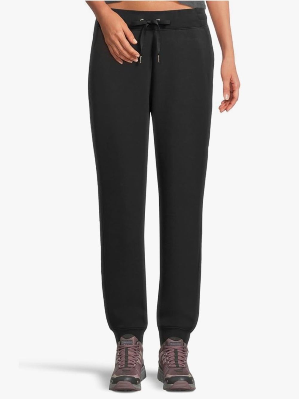 Skechers Women's Cozy Luxe Jogger Lounge Pants, Black, Stretchy, Lightweight 2XL